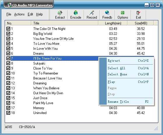 Elongsoft Software - CD Audio MP3 Converter: Easy cda to mp3 converter ...